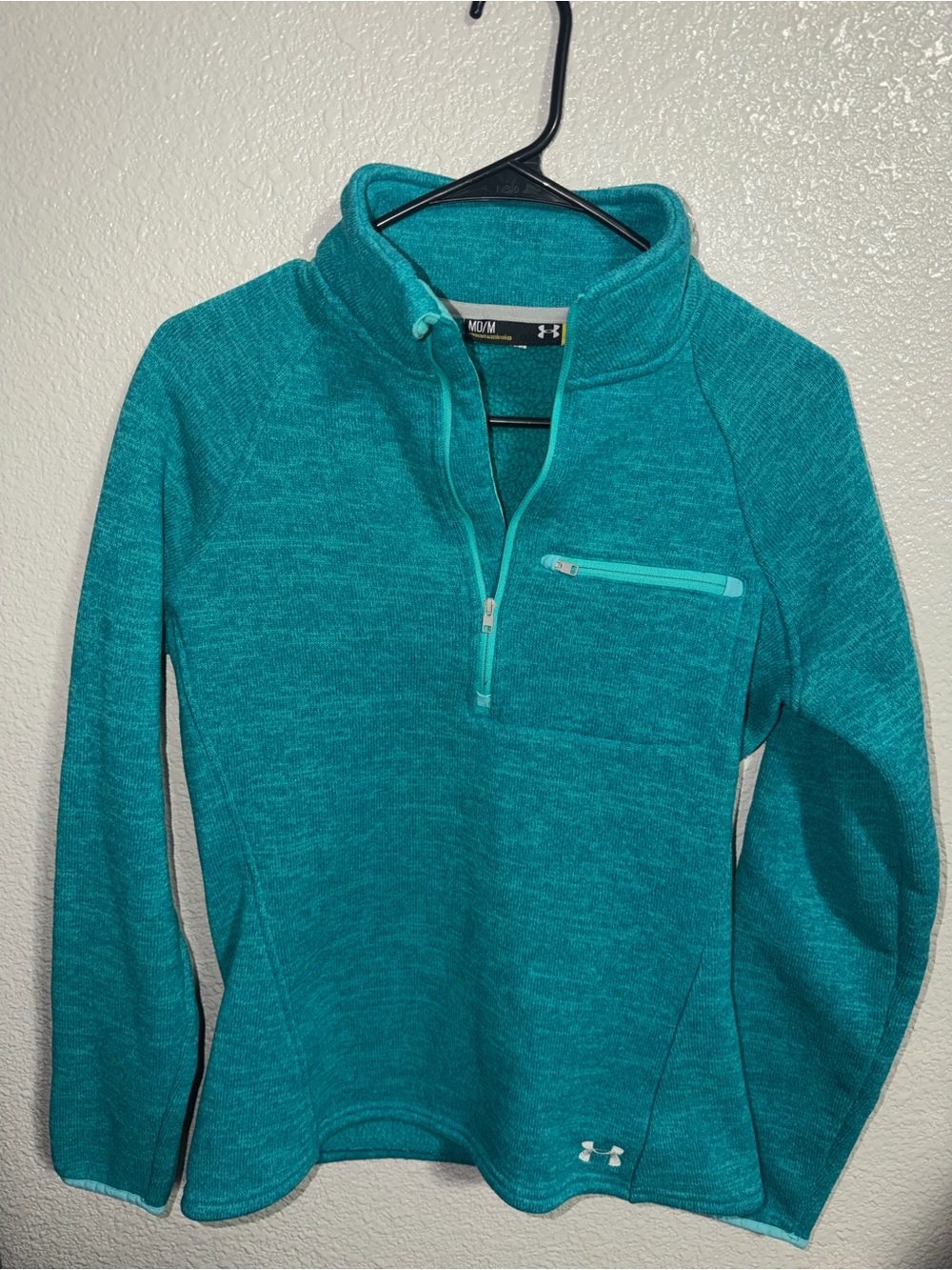 Under Armour Storm1 Sweater Fleece 1/2 Zip Pullover - Teal - Size Medium